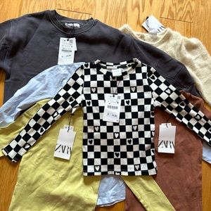 6 Zara girls tops